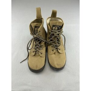 Vintage Hodgman Men's Wading Boots US 11 Felt Sole Lace-Up Tan/Black Model 19212